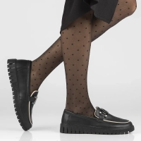 Skórzane lordsy Filippo DP4728/23 BK czarne