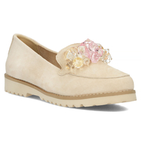 Skórzane półbuty Filippo DP4562/23 BE beżowe