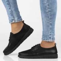 Leather shoes Filippo DP6747/25 BK black