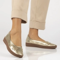 Leather ballerinas Filippo DP6831/25 GO gold