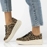Leather sneakers Filippo DP6795/25 LEO leopard