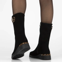 Leather boots Filippo DBT7207/25 BK black