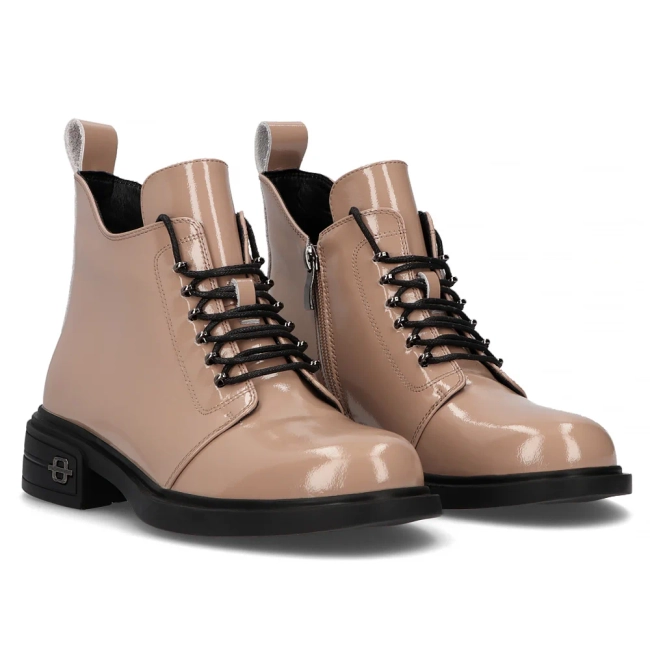 Leather ankle boots Filippo DBT6318/24 BE beige