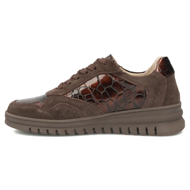 Skórzane sneakersy Filippo DP8103/26 D BR brązowe