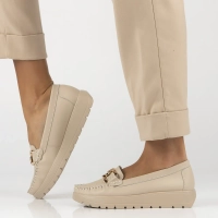 Leather loafers Filippo DP6827/25 BE beige