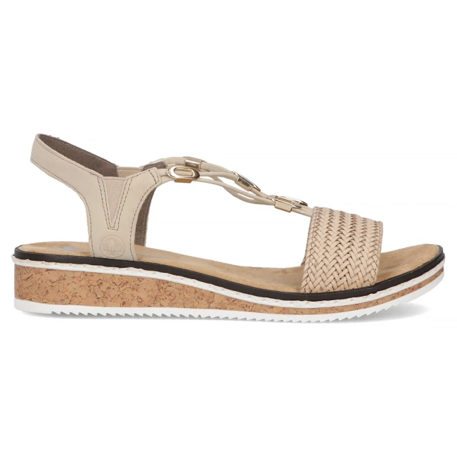 Sandals Rieker V3662-62 beige