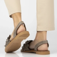 Skórzane sandały Filippo 40425 taupe