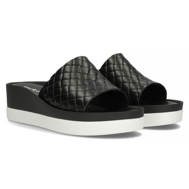 Leather flip-flops Filippo 40245 black