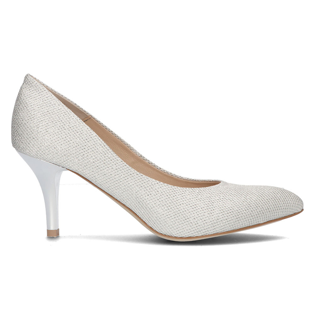 Leather pumps Filippo 2108 silver