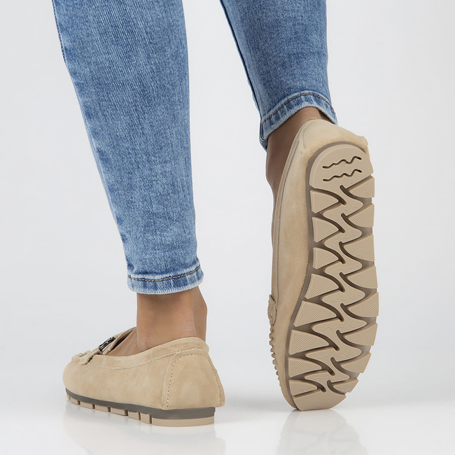 Leather loafers Filippo DP3613/23 BE beige