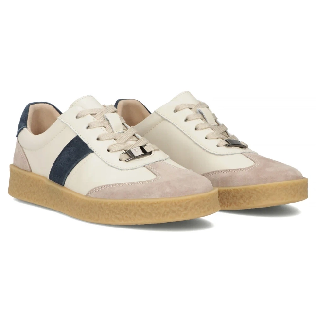 Skórzane sneakersy Filippo DP6799/25 BE NV beżowe