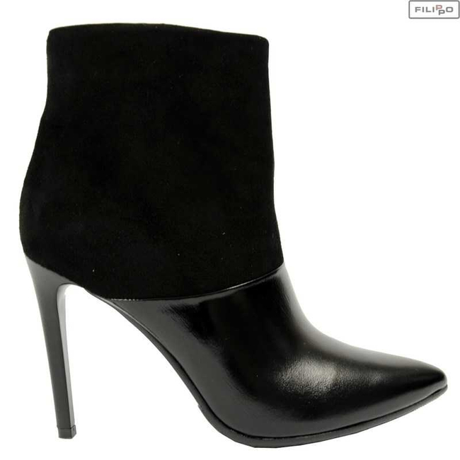 Boots VISCONI 1032 black lac/part velor felt 8021404