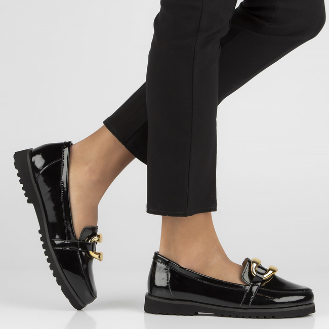 Leather shoes Filippo DP4567/23 BK black