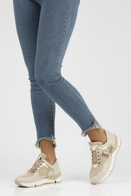 Leather sneakers Filippo 141 beige