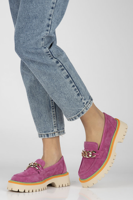 Leather shoes Filippo DP4589/23 FH pink