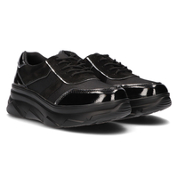 Leather lace-up sneakers Filippo DP3178/21 BK black