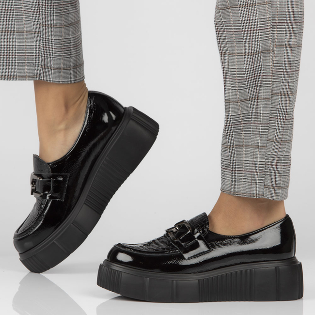 Leather shoes Filippo 20101 N black