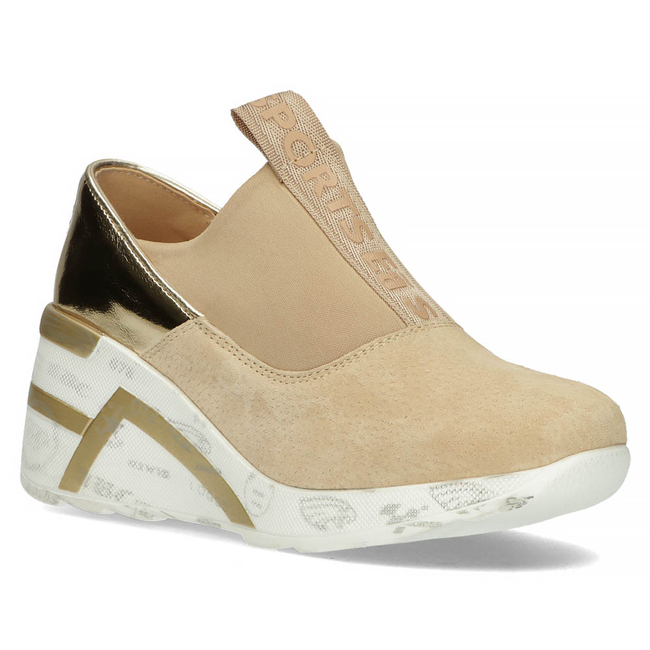 Leather Sneakers Filippo DP3652/22 beige
