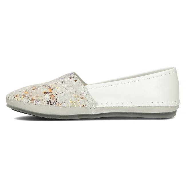 Leather shoes Filippo DP031/22 WH YL white