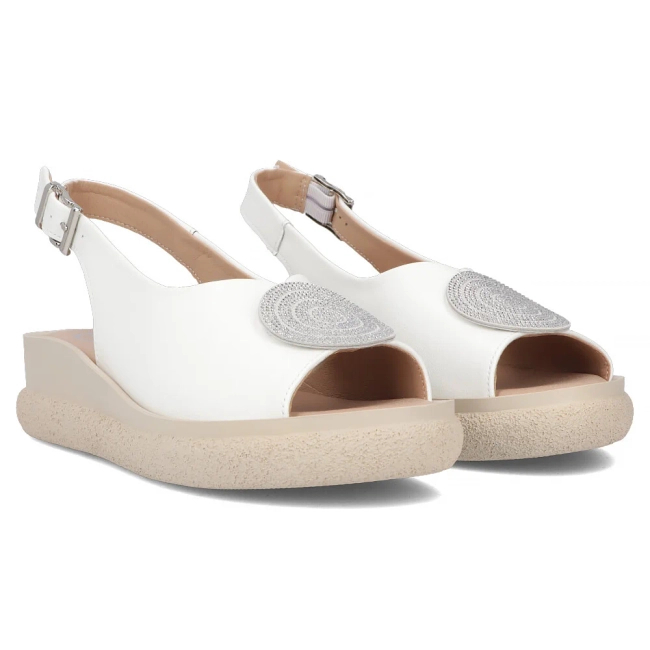 Leather sandals Filippo DS6984/25 WH white