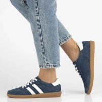 Leather sneakers Filippo DP6741/25 NV navy