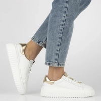 Leather sneakers Filippo DP7001/25 WH white