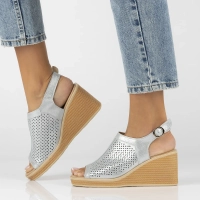 Leather sandals Filippo DS6053/24 SI silver