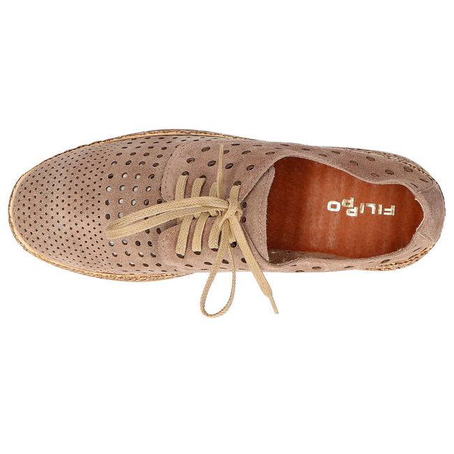 Filippo Shoes 20071 Velor Taupe