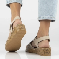 Leather sandals Filippo DS7642/26 BE beige