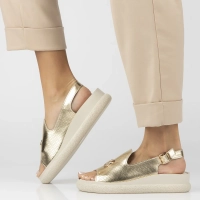 Leather sandals Filippo DS6716/25 GO gold