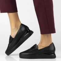 Leather shoes Filippo DP7396/25 BK black