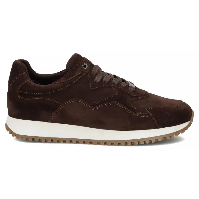 Skórzane sneakersy Filippo MP8276/26 D BR ciemnobrązowe