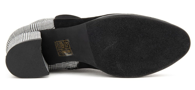 Botki Filippo DBT936/19 BK GR czarne szare