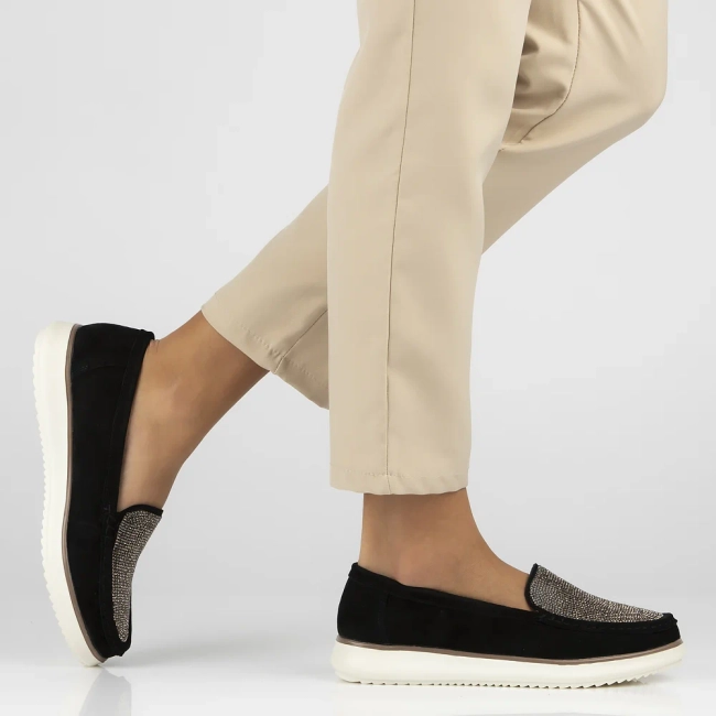 Leather loafers Filippo DP6759/25 BK black