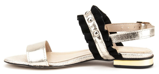 Sandals Filippo 500 Black/Gold
