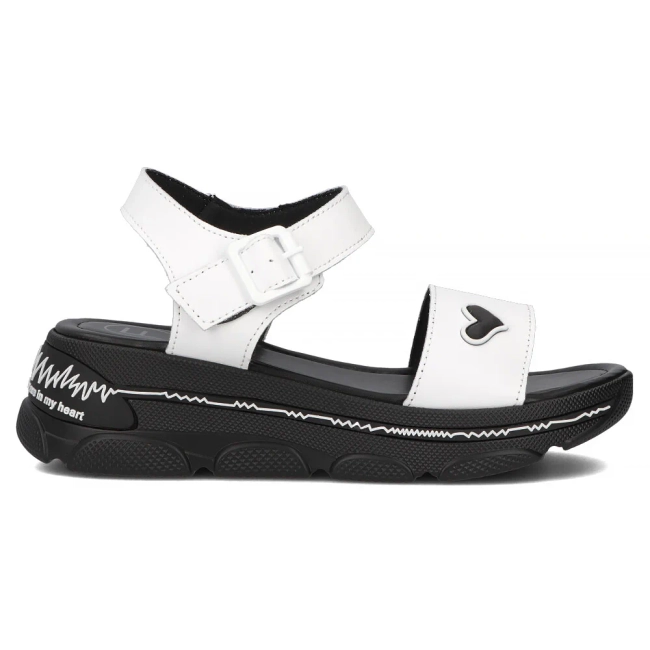 Leather sandals Filippo DS6978/25 WH white