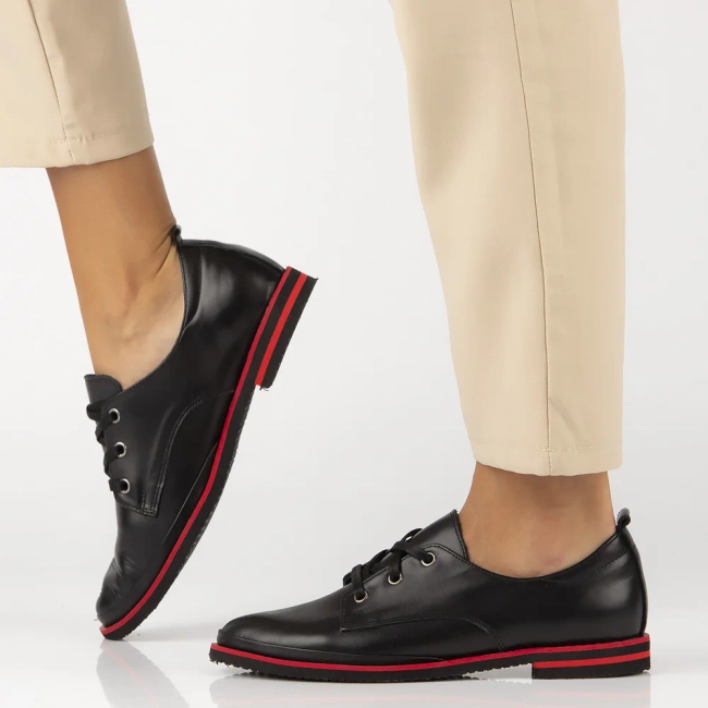 Leather shoes Filippo DP3917/22 BK black