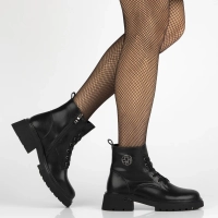 Leather ankle boots Filippo DBT7422/25 BK black