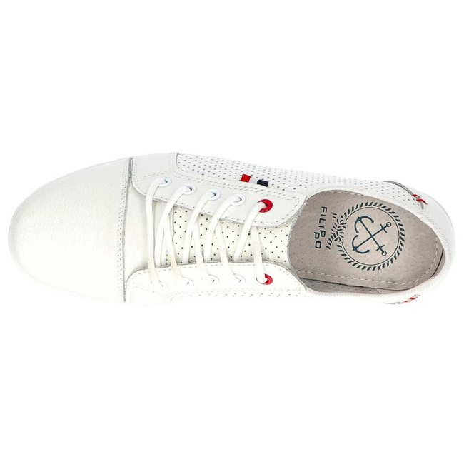 Półbuty FILIPPO DP009/20 WH White