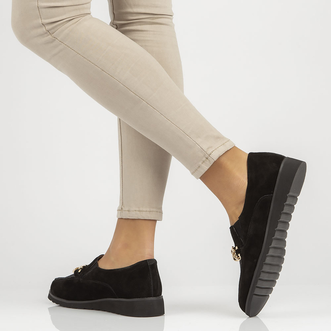 Leather shoes Filippo DP3696/22 BK black