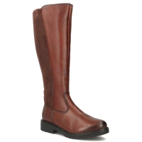 Leather boots RemonteR6594-24 brown