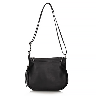 Handbag Toscanio Leather Messenger Bag 1614 black