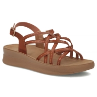 Sandały na platformie Filippo DS7905/26 BR brązowe