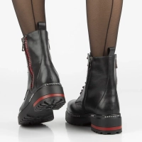 Skórzane botki Filippo DBT6601/26 BK czarne
