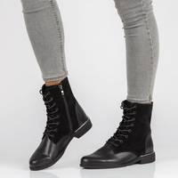 Leather ankle boots Filippo DBT3229/21 BK L black