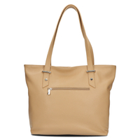 Handbag Toscanio Shopper Leather C60 beige