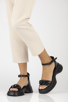 Leather sandals Filippo DS4458/23 BK black