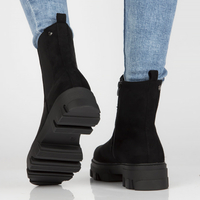 Botki na platformie Filippo DBT3405/22 BK czarne