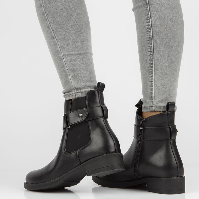 Botki Filippo DBT3011/21 BK czarne