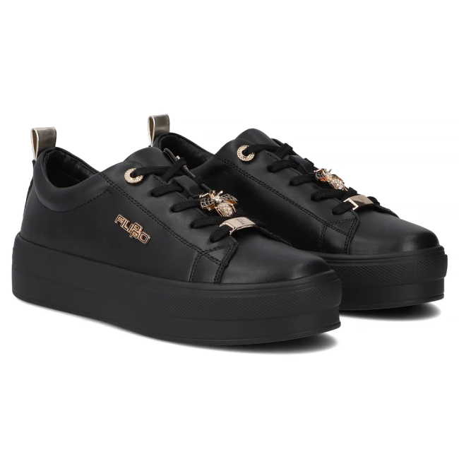 Leather shoes Filippo DP3533/25 BK DI black